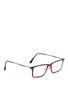 Figure View - Click To Enlarge - RAY-BAN - 'RB7050 Light Ray' titanium temple rectangle optical glasses