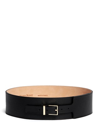 Main View - Click To Enlarge - MAISON BOINET - Calfskin wide leather belt