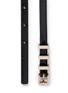 Detail View - Click To Enlarge - MAISON BOINET - Metal loop patent leather belt