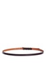 Back View - Click To Enlarge - MAISON BOINET - Metal loop patent leather belt