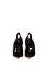 Figure View - Click To Enlarge - SERGIO ROSSI - 'Blink' metal rim keyhole back suede pumps