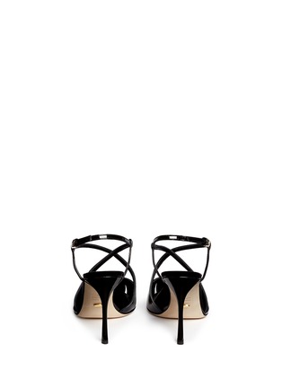Back View - Click To Enlarge - SERGIO ROSSI - 'Bon Ton' slingback patent leather pumps
