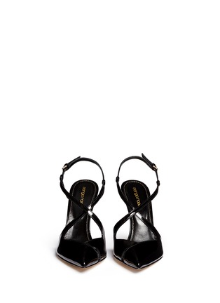 Figure View - Click To Enlarge - SERGIO ROSSI - 'Bon Ton' slingback patent leather pumps