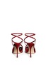 Back View - Click To Enlarge - SERGIO ROSSI - 'Bon Ton' strappy patent leather pumps
