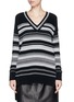 Main View - Click To Enlarge - VINCE - Textured stripe cotton sweater