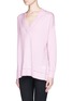 Front View - Click To Enlarge - VINCE - Pointelle trim cashmere sweater