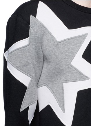Detail View - Click To Enlarge - NEIL BARRETT - Pop art star bonded jersey sweatshirt
