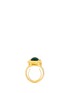Detail View - Click To Enlarge - KENNETH JAY LANE - Crystal pavé emerald owl ring