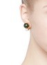 Figure View - Click To Enlarge - KENNETH JAY LANE - Colourblock faux pearl earrings