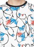 Detail View - Click To Enlarge - TANYA TAYLOR - 'Bora' frond print micro knit top