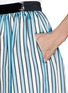 Detail View - Click To Enlarge - TANYA TAYLOR - 'Margot' regimental stripe skirt