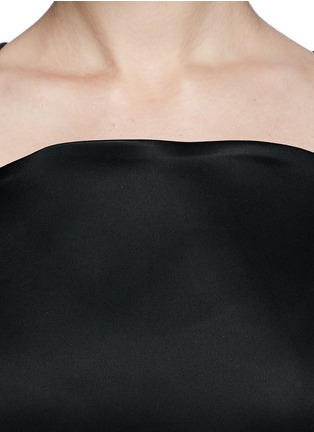 Detail View - Click To Enlarge - ELLERY - 'Huston' crisscross satin pinafore dress