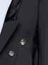 Detail View - Click To Enlarge - ELLERY - 'Christen' silk satin trim cutout back jacket