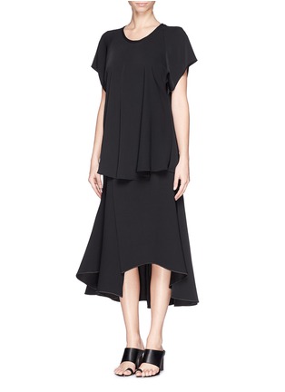 Figure View - Click To Enlarge - ELLERY - 'Olympia' asymmetric flute skirt