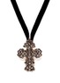 Detail View - Click To Enlarge - AISHWARYA - Mounted diamond cross pendant necklace