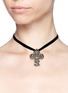  - AISHWARYA - Mounted diamond cross pendant necklace