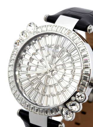 Detail View - Click To Enlarge - GALTISCOPIO - 'Marguerite' crystal dial watch