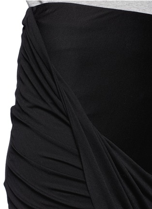 Detail View - Click To Enlarge - HELMUT LANG - Asymmetric drape jersey skirt
