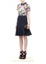 Figure View - Click To Enlarge - ERDEM - Michaela wool skirt