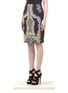 Front View - Click To Enlarge - ERDEM - Frida floral-print skirt