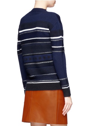 Back View - Click To Enlarge - 3.1 PHILLIP LIM - Patterned wool-blend sweater