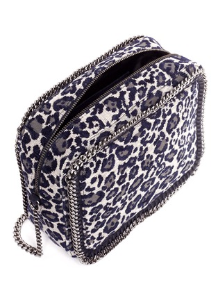 Detail View - Click To Enlarge - STELLA MCCARTNEY - Falabella leopard print velvet crossbody bag