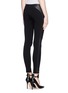 Back View - Click To Enlarge - EMILIO PUCCI - Leather trim leggings