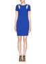 Main View - Click To Enlarge - EMILIO PUCCI - Cut-out panel virgin wool-blend dress