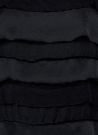 Detail View - Click To Enlarge - LANVIN - Silk ruffle jersey T-shirt