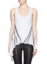 Main View - Click To Enlarge - HAIDER ACKERMANN - Reversible contrast piping peplum top