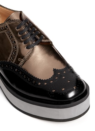 Detail View - Click To Enlarge - CLERGERIE - 'Irvina' platform brogues