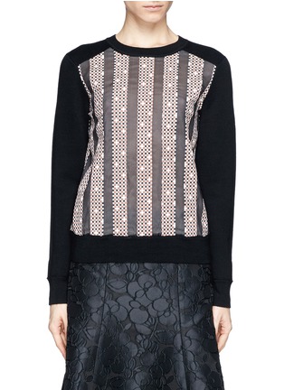 Main View - Click To Enlarge - TORY BURCH - 'Kimba vertical check stripe sweater 