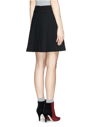 Back View - Click To Enlarge - TORY BURCH - 'Thea' wool crepe skirt
