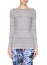 Main View - Click To Enlarge - TORY BURCH - 'Lesley' linen stripe T-shirt