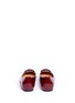 Back View - Click To Enlarge - PEDDER RED - Acetate plaque patent leather flats