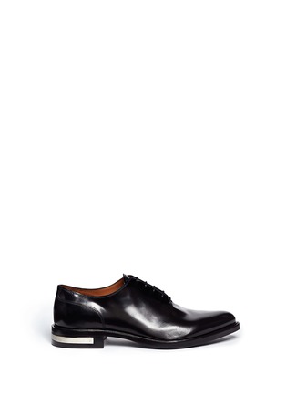 Main View - Click To Enlarge - GIVENCHY - 'Richelieu' metal heel patent leather lace-ups