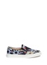 Main View - Click To Enlarge - PEDDER RED - Floral geometry twill slip-ons 