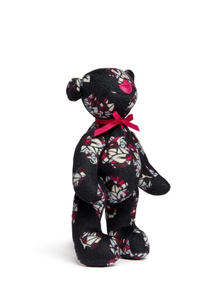 Figure View - Click To Enlarge - MS MIN - Floral felt big teddy bear
