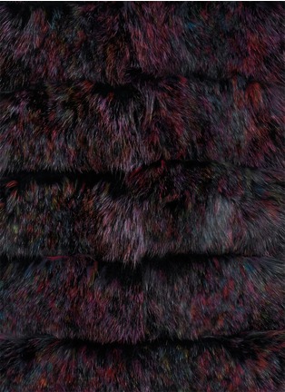 Detail View - Click To Enlarge - HOCKLEY - 'Stork' fox fur long gilet