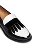 Detail View - Click To Enlarge - PEDDER RED - Fringe patent leather penny loafers