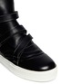 Detail View - Click To Enlarge - PEDDER RED -  strap leather sneakers 