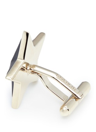 Detail View - Click To Enlarge - GIVENCHY - Matte star metal cufflinks
