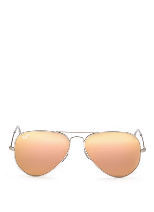 Main View - Click To Enlarge - RAY-BAN - 'Aviator Large Metal' mirror sunglasses