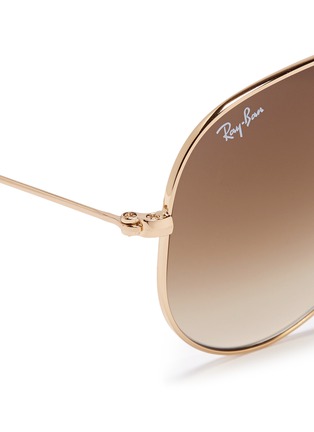 Detail View - Click To Enlarge - RAY-BAN - 'Aviator Folding' wire sunglasses