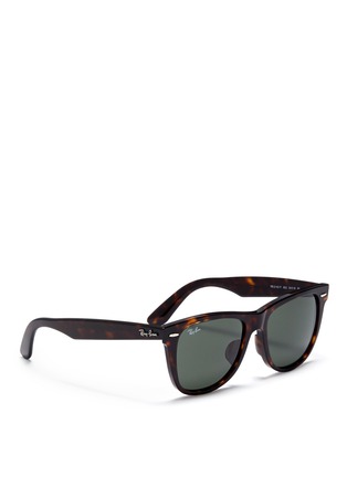 Figure View - Click To Enlarge - RAY-BAN - 'Original Wayfarer' tortoiseshell acetate sunglasses