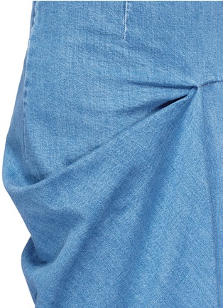 Detail View - Click To Enlarge - STELLA MCCARTNEY - 'Heidi' draped side denim maxi skirt