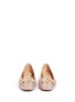 Front View - Click To Enlarge - MICHAEL KORS - 'Fulton' floral lasercut leather moccasins