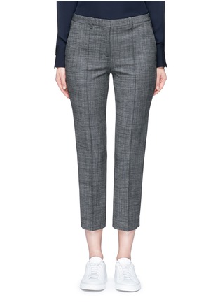 Main View - Click To Enlarge - THEORY - 'Hartsdale' virgin wool cropped tailored pants