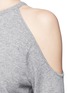 Detail View - Click To Enlarge - THEORY - 'Toleema B' cold shoulder cashmere sweater