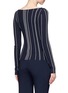 Back View - Click To Enlarge - THEORY - 'Hankson' stripe rib knit sweater